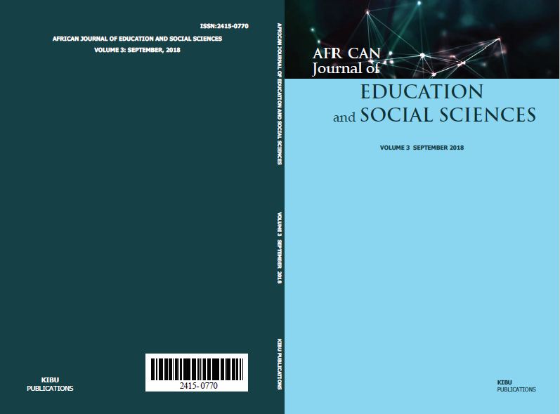 African Journal of Education and Social Sciences (AJESS) Publications 2018